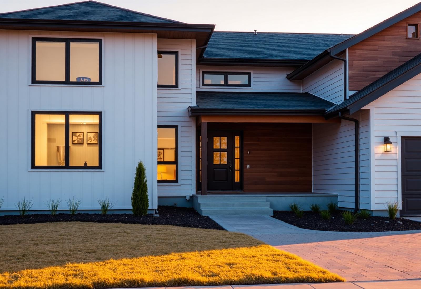 Modern home built by Great Choice